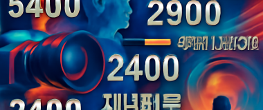 알록달록한 꽃들이 만발한 봄 정원에서 산책하는 어린 소녀의 모습