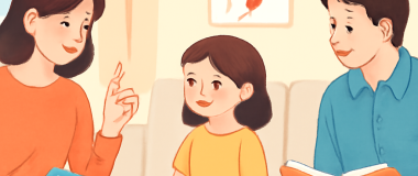 물결치는 바다와 푸른 하늘 아래 평화로운 작은 어촌 마을의 전통 목조 가옥들이 늘어서 있는 풍경.